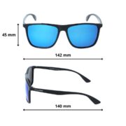 Okulary przeciwsłoneczne z polaryzacją niebieskie lustrzanki nerdy - PolarZONE 769-10 - obrazek 4