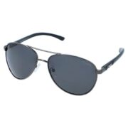 Okulary przeciwsłoneczne męskie z polaryzacją czarne pilotki - PolarZONE 79-3