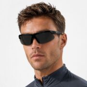 Okulary rowerowe do biegania sportowe przeciwsłoneczne z polaryzacją czarne - PolarZONE 449-1M - obrazek 2