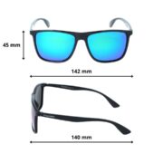 Okulary przeciwsłoneczne z polaryzacją zielone lustrzane nerdy - PolarZONE 769-11 - obrazek 4