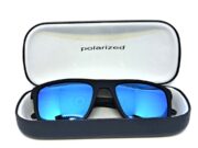 Okulary przeciwsłoneczne z polaryzacją niebieskie lustrzane nerdy