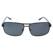 Okulary przeciwsłoneczne męskie z polaryzacją czarne pilotki prostokątne - PolarZONE 94-1 - obrazek 2