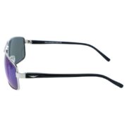 Okulary przeciwsłoneczne męskie z polaryzacją niebieskie lustrzane pilotki prostokątne - PolarZONE 95-10 - obrazek 3