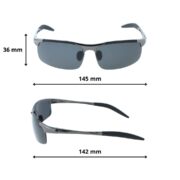 Okulary przeciwsłoneczne męskie z polaryzacją czarne - PolarZONE 103-3 - obrazek 4