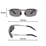 Okulary przeciwsłoneczne męskie z polaryzacją czarne - PolarZONE 103-4 - obrazek 5