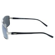 Okulary przeciwsłoneczne męskie z polaryzacją srebrne lustrzane pilotki prostokątne - PolarZONE 95-4 - obrazek 3