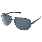 Okulary przeciwsłoneczne męskie z polaryzacją czarne pilotki - PolarZONE 73-1