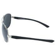 Okulary przeciwsłoneczne męskie z polaryzacją czarne pilotki - PolarZONE 73-4 - obrazek 3