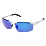 Okulary przeciwsłoneczne męskie z polaryzacją niebieskie lustrzane - PolarZONE 104-10