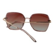 Okulary przeciwsłoneczne damskie z polaryzacją brązowe muchy - PolarZONE 866-15 - obrazek 4