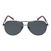 Okulary przeciwsłoneczne męskie z polaryzacją czarne pilotki - PolarZONE 117-16 - obrazek 2