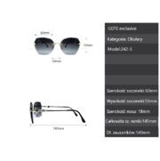 Okulary przeciwsłoneczne damskie - COTE exclusive 242-3 - obrazek 6