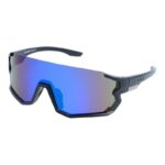 Okulary rowerowe do biegania sportowe przeciwsłoneczne z polaryzacją niebieskie lustrzane - PolarZONE 453-10