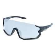 Okulary rowerowe do biegania sportowe przeciwsłoneczne z polaryzacją srebrne lustrzane - PolarZONE 453-4