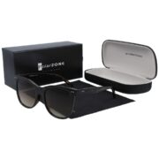 Okulary przeciwsłoneczne damskie z polaryzacją brązowe nerdy - PolarZONE 948-13 - obrazek 3