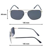 Okulary przeciwsłoneczne męskie z polaryzacją czarne - PolarZONE 119-16 - obrazek 4