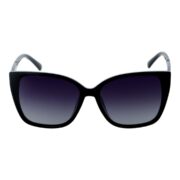 Okulary przeciwsłoneczne damskie z polaryzacją kocie czarne - PolarZONE 861-1 - obrazek 2