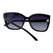 Okulary przeciwsłoneczne damskie z polaryzacją kocie czarne - PolarZONE 861-1 - obrazek 4