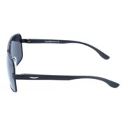 Okulary przeciwsłoneczne męskie z polaryzacją czarne pilotki prostokątne - PolarZONE 110-1 - obrazek 3