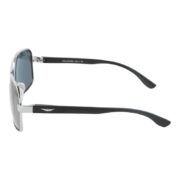 Okulary przeciwsłoneczne męskie z polaryzacją czarne pilotki prostokątne - PolarZONE 110-4 - obrazek 3