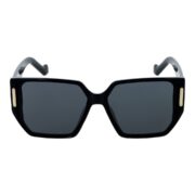 Okulary przeciwsłoneczne damskie z polaryzacją czarne duże - PolarZONE 954-1 - obrazek 2