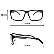 Okulary do komputera zerówki z filtrem Blue Light - PZ-709K-1M - obrazek 5