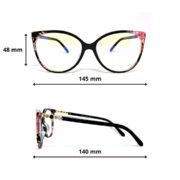 Okulary do komputera zerówki z filtrem Blue Light - PZ-720AK - obrazek 5