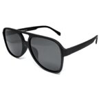 Okulary przeciwsłoneczne męskie z polaryzacją czarne duże