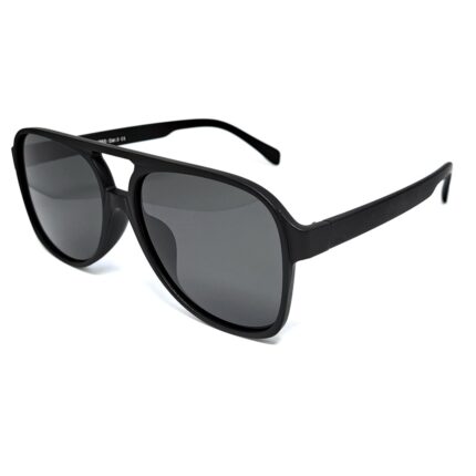 Okulary przeciwsłoneczne męskie z polaryzacją czarne duże