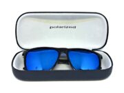 Okulary przeciwsłoneczne z polaryzacją niebieskie lustrzane nerdy