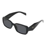 Okulary przeciwsłoneczne damskie z polaryzacją czarne retro