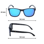 Okulary przeciwsłoneczne z polaryzacją niebieskie lustrzanki nerdy - PolarZONE 932-10 - obrazek 4