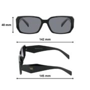 Okulary przeciwsłoneczne damskie z polaryzacją czarne retro - PolarZONE 1010-1 - obrazek 5