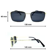 Okulary przeciwsłoneczne męskie z polaryzacją czarne - PolarZONE 116-16 - obrazek 7