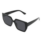 Okulary przeciwsłoneczne damskie z polaryzacją czarne muchy