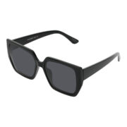 Okulary przeciwsłoneczne damskie z polaryzacją czarne muchy