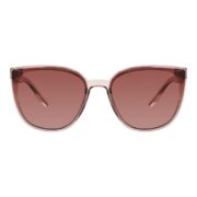 Okulary przeciwsłoneczne damskie z polaryzacją brązowe kocie oczy