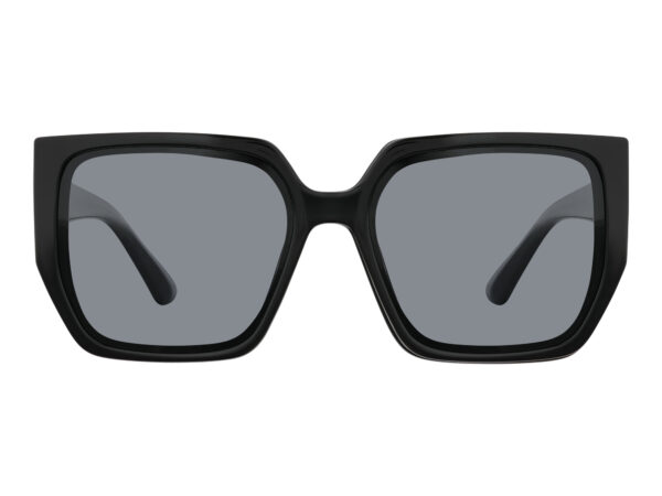 Okulary przeciwsłoneczne damskie z polaryzacją czarne muchy