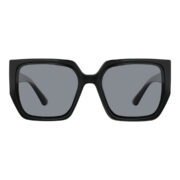 Okulary przeciwsłoneczne damskie z polaryzacją czarne muchy