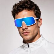 Okulary rowerowe do biegania przeciwsłoneczne polaryzacyjne sportowe - PZ-463-10 - obrazek 2