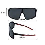 Okulary rowerowe do biegania przeciwsłoneczne polaryzacyjne sportowe - PZ-461-8 - obrazek 5