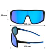 Okulary rowerowe do biegania przeciwsłoneczne polaryzacyjne sportowe - PZ-462-10 - obrazek 5