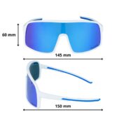 Okulary rowerowe do biegania przeciwsłoneczne polaryzacyjne sportowe - PZ-463-10 - obrazek 5