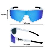 Okulary rowerowe do biegania przeciwsłoneczne polaryzacyjne sportowe - PZ-468-10 - obrazek 5