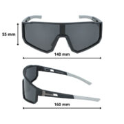 Okulary rowerowe do biegania przeciwsłoneczne polaryzacyjne sportowe - PZ-464-1 - obrazek 4