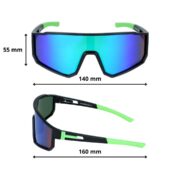 Okulary rowerowe do biegania przeciwsłoneczne polaryzacyjne sportowe - PZ-465-11 - obrazek 4