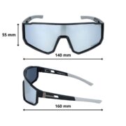 Okulary rowerowe do biegania przeciwsłoneczne polaryzacyjne sportowe - PZ-465-4 - obrazek 4