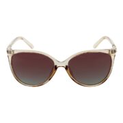 Okulary przeciwsłoneczne damskie z polaryzacją brązowe kocie oczy - PZ-720-15 - obrazek 2