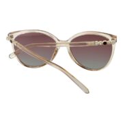 Okulary przeciwsłoneczne damskie z polaryzacją brązowe kocie oczy - PZ-720-15 - obrazek 4