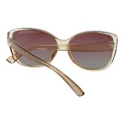 Okulary przeciwsłoneczne damskie z polaryzacją brązowe kocie oczy - PZ-904-15 - obrazek 4